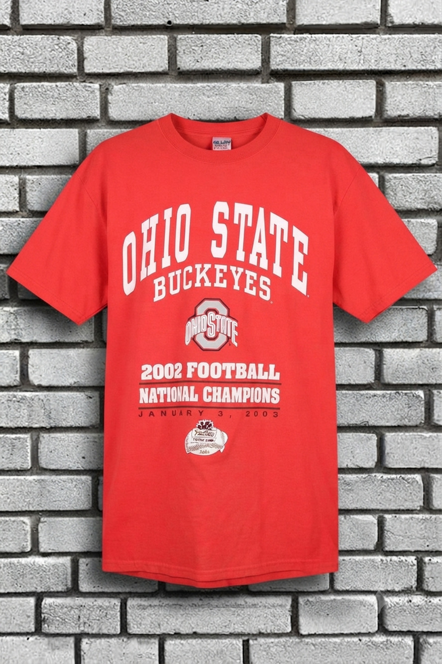 Vintage Ohio State Buckeyes 2002 National Champions T-Shirt